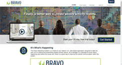 Desktop Screenshot of bravoreporting.com