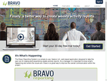 Tablet Screenshot of bravoreporting.com